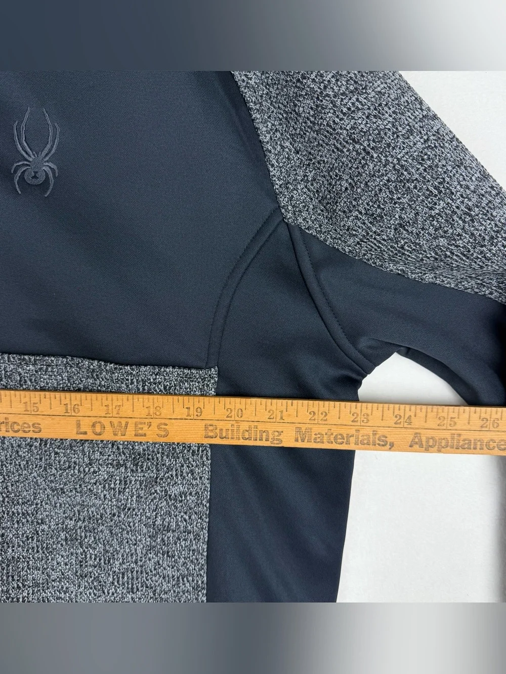 Spyder Men's Size XL Half Zip Jacket Sweater Knit Pullover Gray Black NWT